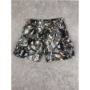 Nova Men Camo Cargo Shorts Streetwear Utility Shorts Camouflage Print